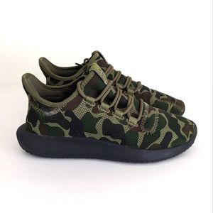 Adidas Tubular Shadow Green Camo Slip-On Athletic Sneakers Women's 7